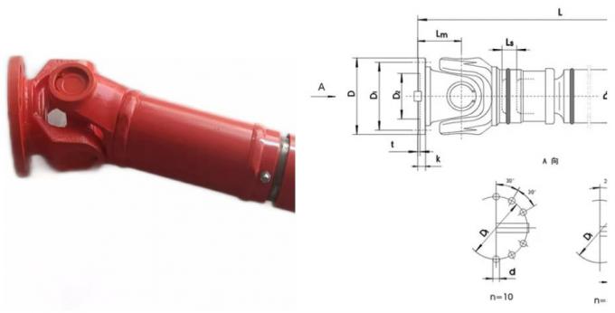 SWC Flexible Cardan Shaft Drilling Rig Spare Parts Cross Cardan Shaft Couplings 2