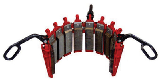 buy UC-3 Casing Slip Tubular Handing Tools API 7K 7~42 Inch Rotary Hand Casing Slips online manufacturer