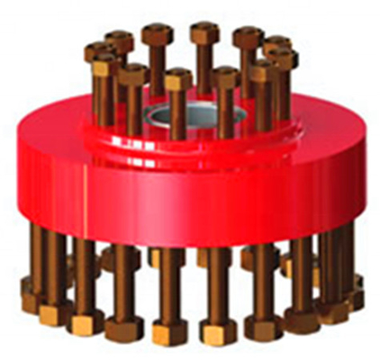 buy DSA Flange Oilfield Wellhead Equipment API 6A Double Studded Adapter Flange online manufacturer