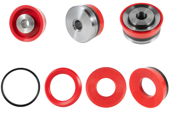 buy API 7K Oilfield Mud Pump Parts Red Rubber 4inch 7inch Piston Assembly online manufacturer