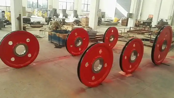 buy API 8C Drilling Rig Crown Wire Rope Pulley / Wire Rope Sheave online manufacturer