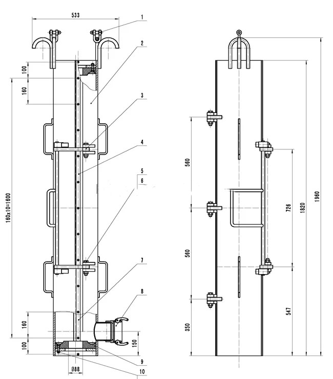 Pipe Drilling Mud Bucket Oilfield Cementing Tools Stuffing Box 0