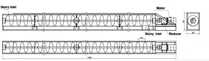 Shaft U Type Spiral / Screw Conveyor For Drilling Mud Rig Parts 0