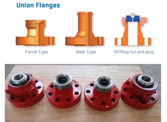 High Pressure Weco Union Adapter Flange Oilfield Wellhead Tools API 6A 0