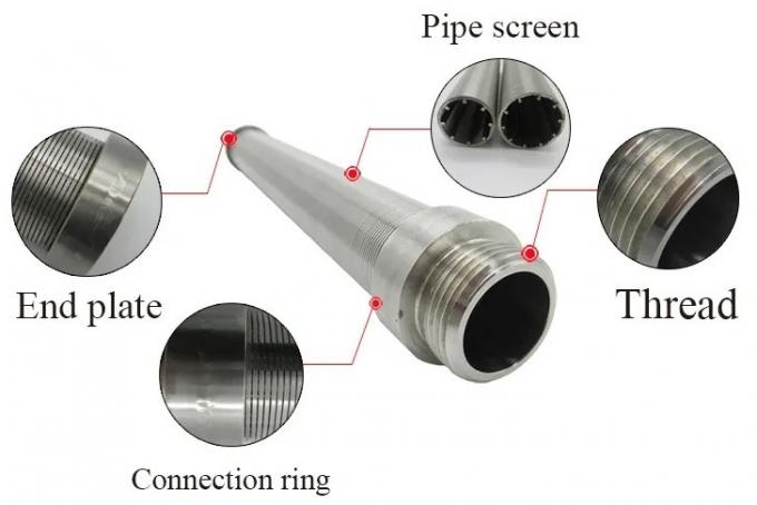 Stainless Steel 304 316 Drilling Rig Spare Parts Wedge Wire Screen Tube 2