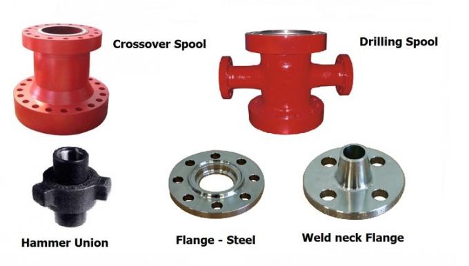 Alloy Steel Drilling Rig Spare Parts API 6A 10000 PSI Spacer Spools Or Riser Flange 0