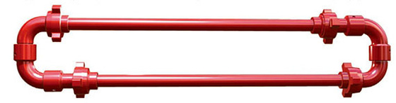 Annular High Pressure Manifold Oilfield Wellhead Equipment API 16C Sweep Hose Loops