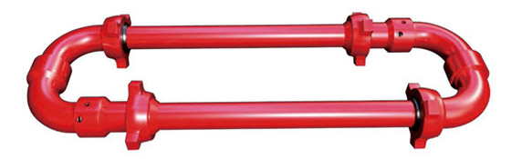 Annular High Pressure Manifold Oilfield Wellhead Equipment API 16C Sweep Hose Loops