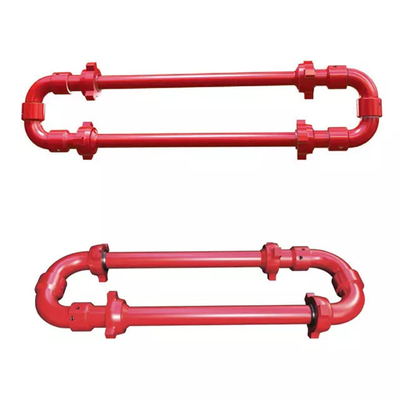 Annular High Pressure Manifold Oilfield Wellhead Equipment API 16C Sweep Hose Loops