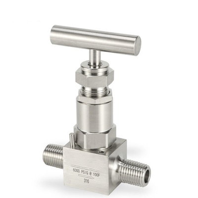 1/2 NPT Female Thread SS316L Stainless Steel Needle Valve 10000PSI Oil And Gas