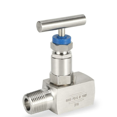 1/2 NPT Female Thread SS316L Stainless Steel Needle Valve 10000PSI Oil And Gas