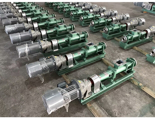 Micro Eccentric Sludge Helical Solids Control Equipment Single Screw Pump 0.55kw
