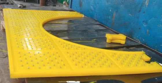 Polyurethane Rubber Anti Slip Mat Drilling Rig Spare Parts Rotary Table Rig Floor Mats