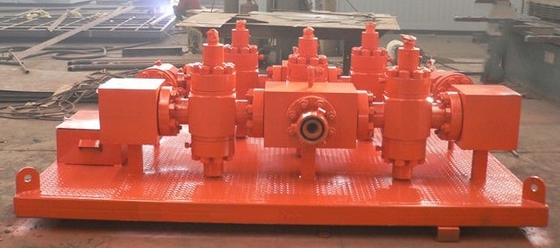 Oil Well Control Drilling Rig Spare Parts API Skid Mounted Choke Manifold