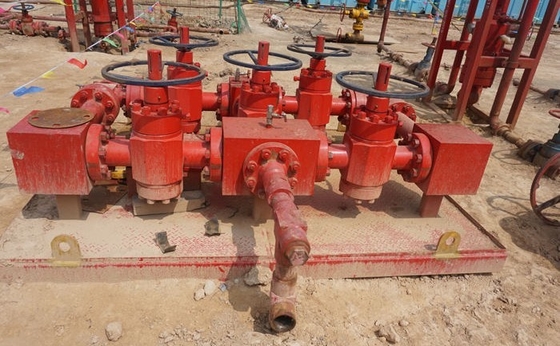 Oil Well Control Drilling Rig Spare Parts API Skid Mounted Choke Manifold