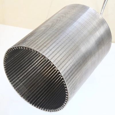 Stainless Steel 304 316 Drilling Rig Spare Parts Wedge Wire Screen Tube