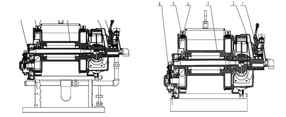 XJFH-5/35 Drilling Rig Spare Parts Pneumatic Winch Complete With Wire Rope
