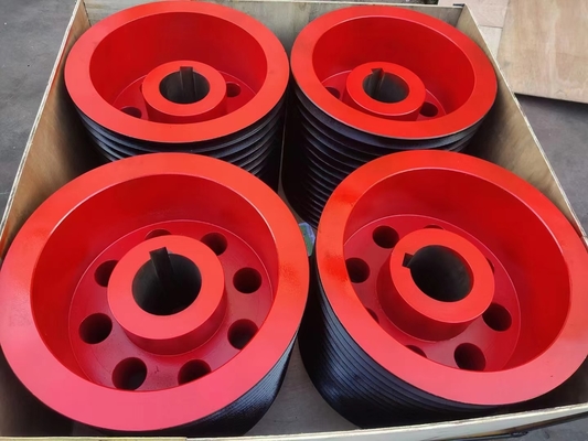 API 8C Drilling Rig Crown Wire Rope Pulley / Wire Rope Sheave Drilling Rig Spare Parts